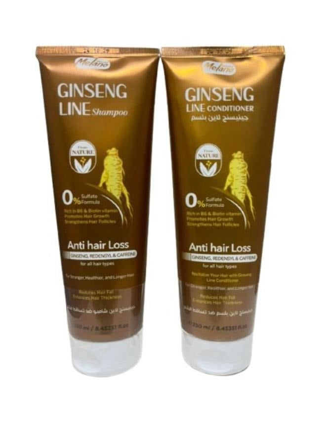 GINSENG LINE Shampoo 250ml + GINSENG LINE CONDITIONER 250ml