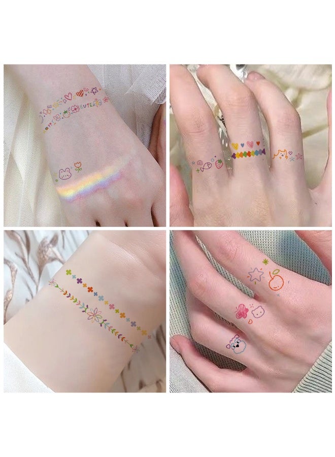 Color tattoo stickers 10pcs - Image 3