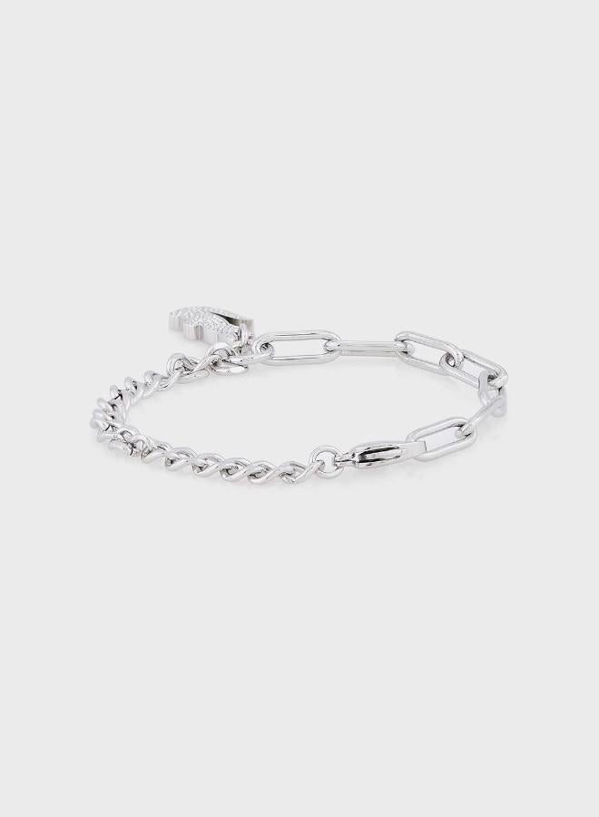 LACOSTE Crocodile Bracelet in Steel with a Crocodile-Shaped Charm - 2040146 - Image 2
