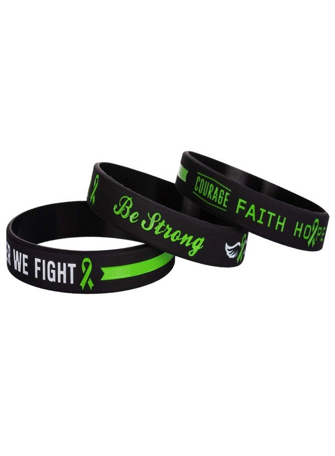 Sainstone Green Awareness Ribbon Silicone Bracelets with Saying - Mental Health Awareness Bracelet - Green Cancer & Cause Ribbon Wristbands Gifts for Men Women, Patients, Family Friends (3-pack) - Image 5