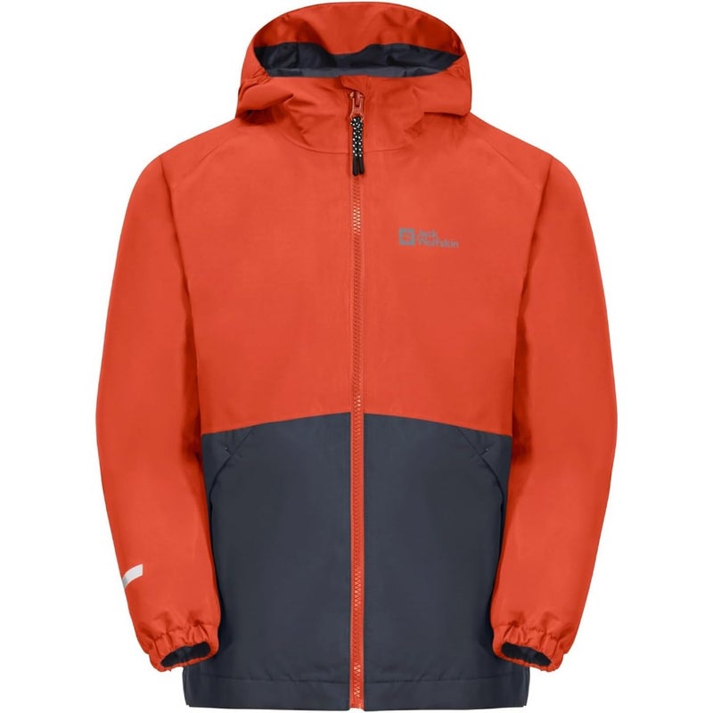 Boys' Iceland 3-in-1 jacket for outdoor use, polyester shell with insulated inner, navy blue, waterproof and breathable - Image 4