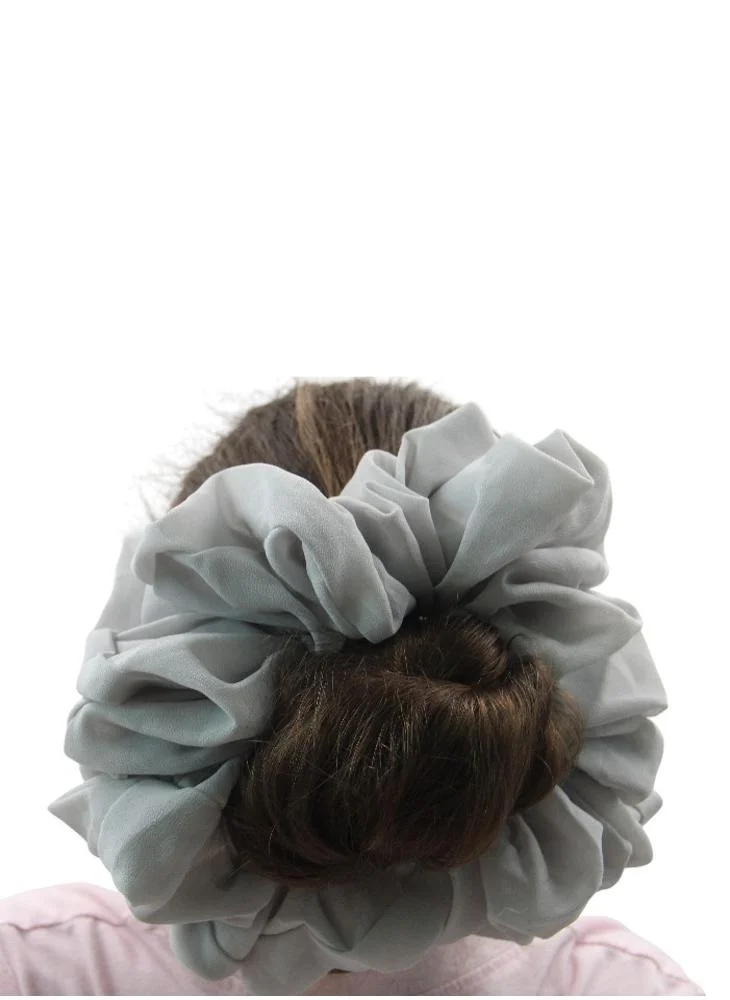 دىدانيالا D'Daniela - Elastic Volumizing Hijab Scrunchie Tie Bun - Light Grey