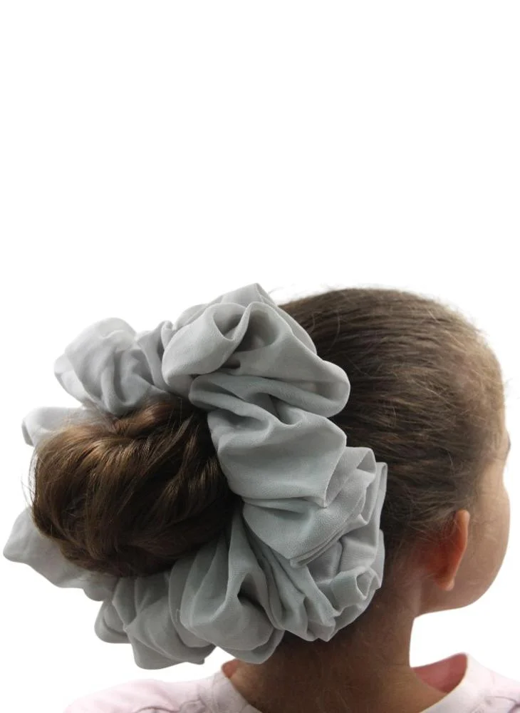 دىدانيالا D'Daniela - Elastic Volumizing Hijab Scrunchie Tie Bun - Light Grey