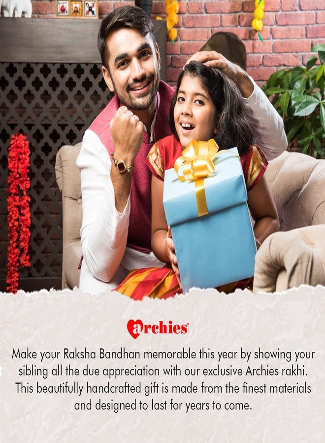 ARCHIES Rakhi Collection for Rakshabandhan | Rakhi for Brother | Rakhi for Bhaiya and Bhabhi | Rakhi Combo Gift Hamper (BRAININESS-Buddha Rakhi Combo) - Image 4