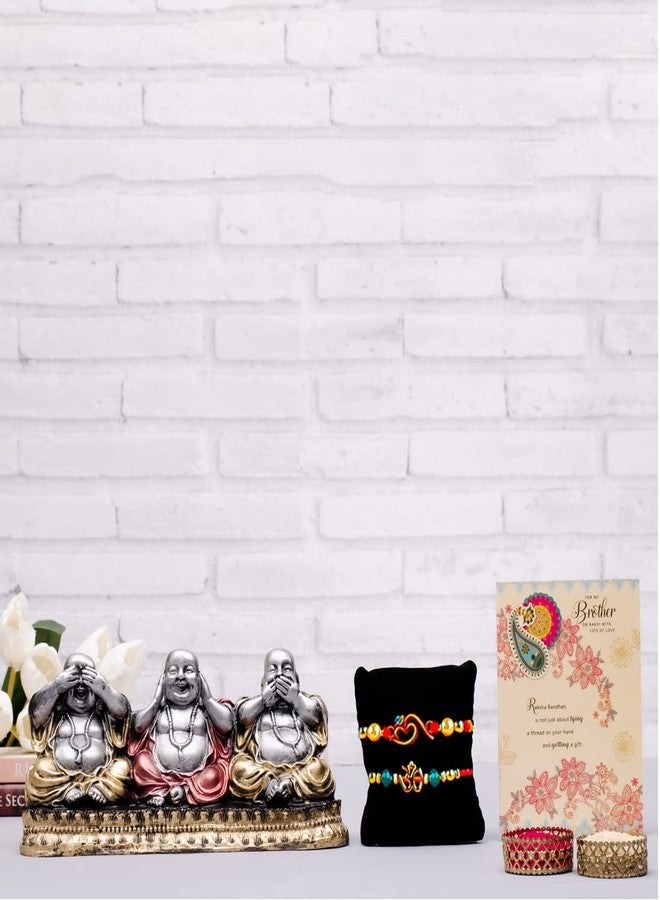 ARCHIES Rakhi Collection for Rakshabandhan | Rakhi for Brother | Rakhi for Bhaiya and Bhabhi | Rakhi Combo Gift Hamper (BRAININESS-Buddha Rakhi Combo) - Image 2