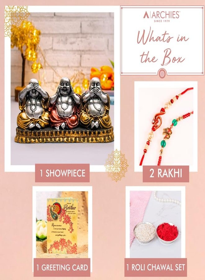 ARCHIES Rakhi Collection for Rakshabandhan | Rakhi for Brother | Rakhi for Bhaiya and Bhabhi | Rakhi Combo Gift Hamper (BRAININESS-Buddha Rakhi Combo) - Image 3