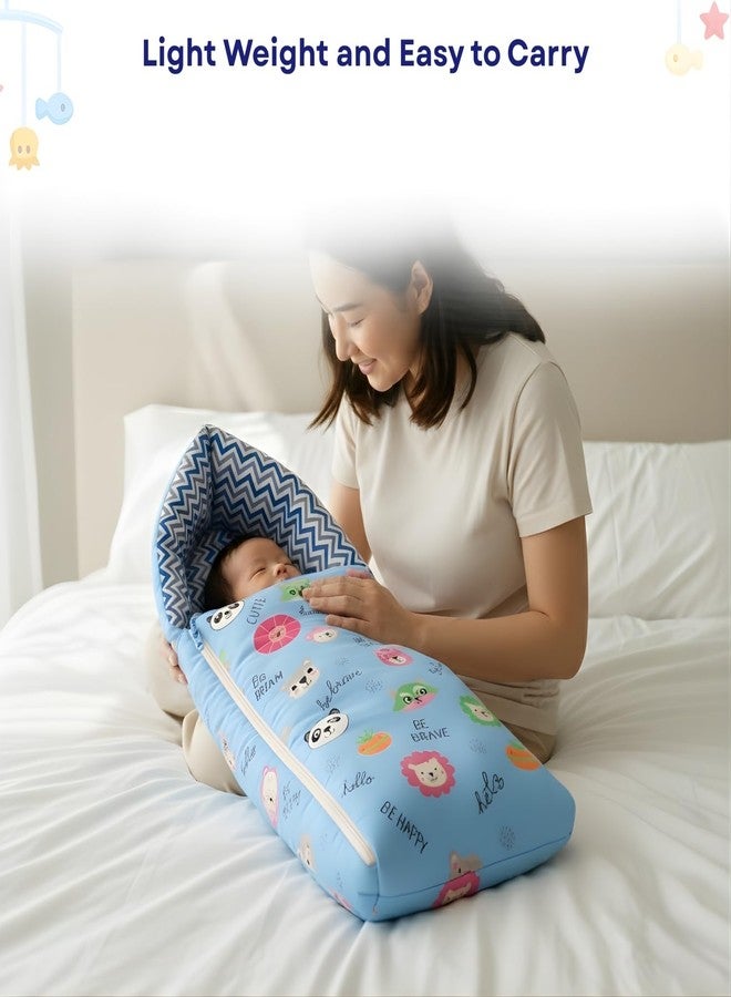 Toddylon Newborn Baby Essentials Kit Combo Set (0-6 Months) | New Born Baby Gift Set & Hospital Bag Kit | Unisex Infants Combo for Newborns Infant Boys & Girls (Blue) - Image 4