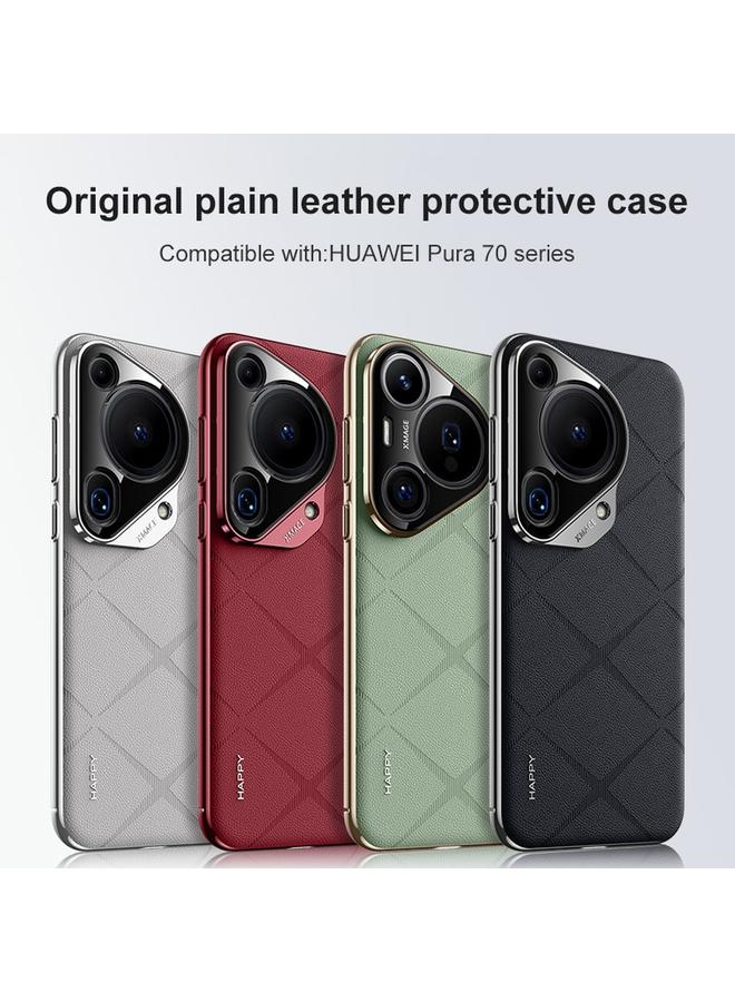 اس-توب جراب لهاتف Huawei Pura 70 Ultra مصنوع من الجلد العادي - Image 2
