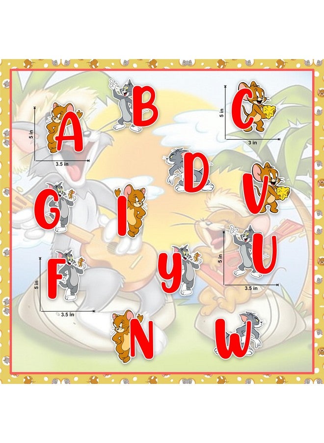 سيال ملصق حائط بحروف أبجدية توم وجيري (A - Z) من Seyal® - Image 2