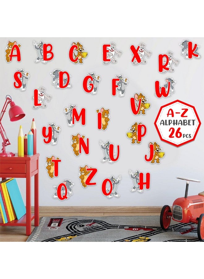 سيال ملصق حائط بحروف أبجدية توم وجيري (A - Z) من Seyal® - Image 3