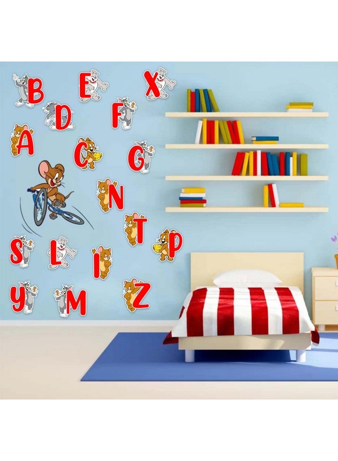 سيال ملصق حائط بحروف أبجدية توم وجيري (A - Z) من Seyal® - Image 5