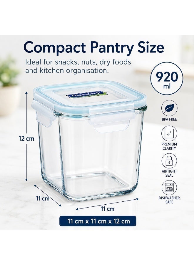 Glasslock MCSD-092 Glass Food Storage Container 920ml Airtight BPA Free Microwave Safe - Image 2