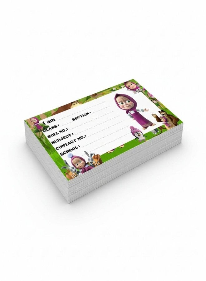 AanyaCentric 36 Pieces Kids Name Sticker | 4 x 2 inch | Self Fill in Sticky Labels for Book Register Copy - Image 1