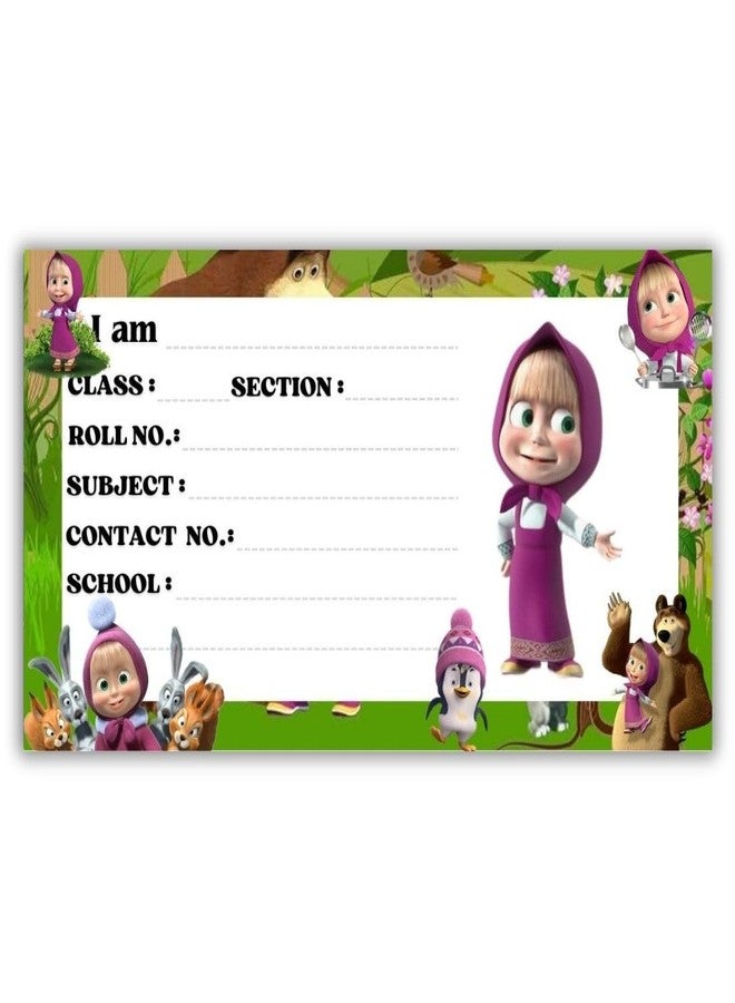 AanyaCentric 36 Pieces Kids Name Sticker | 4 x 2 inch | Self Fill in Sticky Labels for Book Register Copy - Image 4