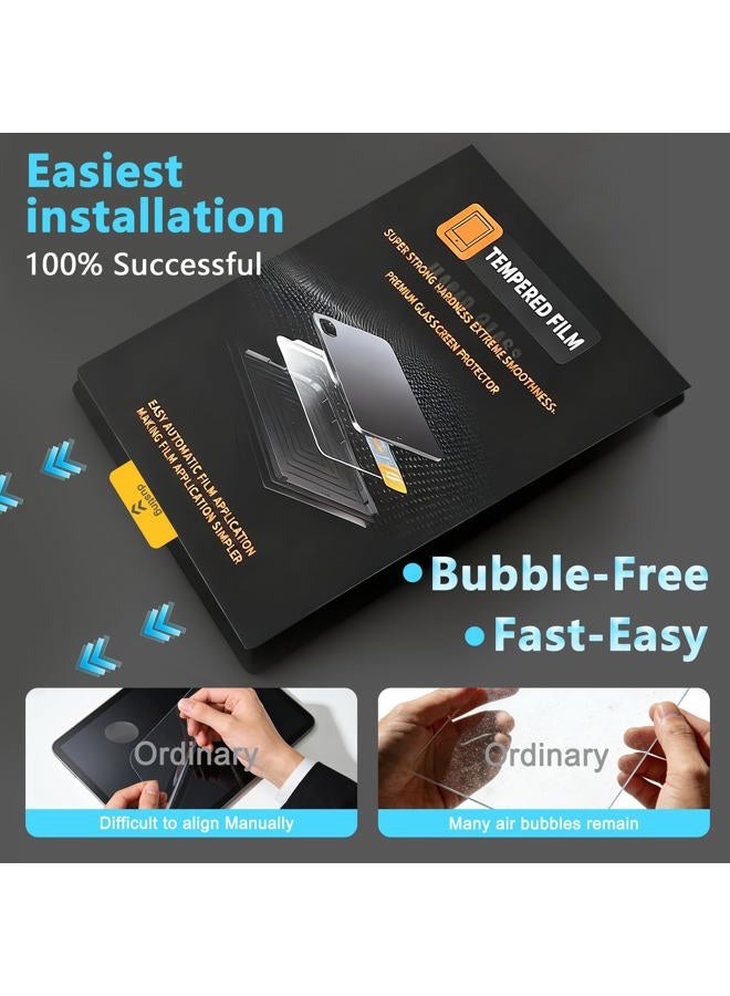 Halloive 2 Pack Paper Glass Screen Protectors for iPad A16 11th/10th Generation (11 Inch/10.9, 2025/2022), 9H Tempered Glass, Matte Writing Film, Writing Like on Paper, Auto Alignment Kit, Anti-Glare - Image 5