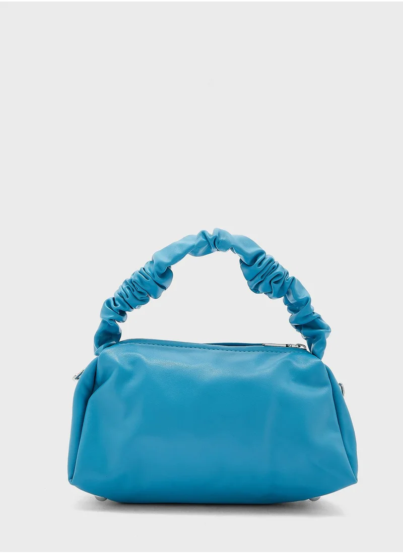 Ginger Scrunch Handle Handbag