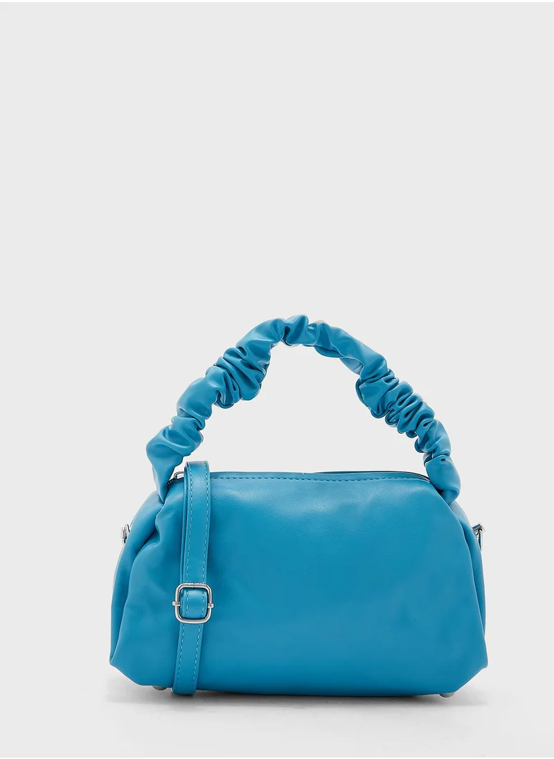 Ginger Scrunch Handle Handbag
