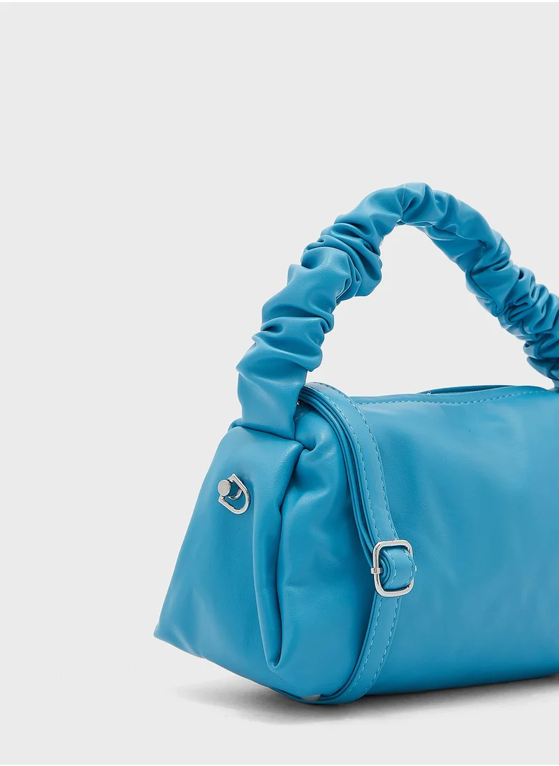 Ginger Scrunch Handle Handbag
