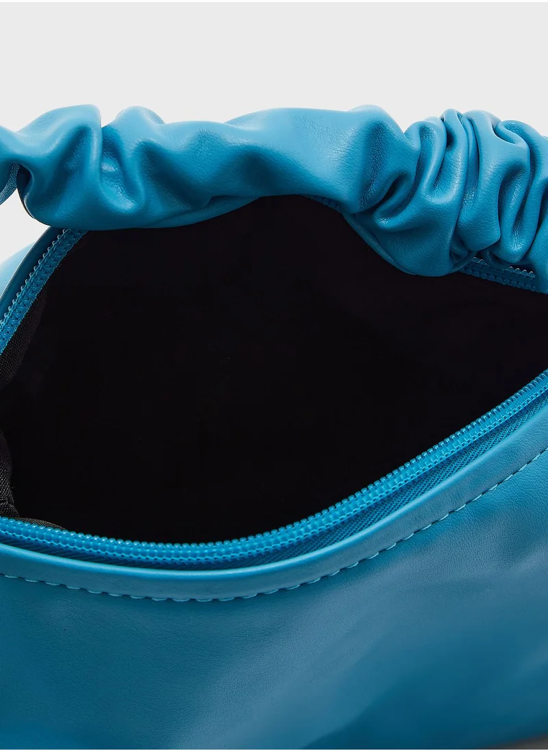 Ginger Scrunch Handle Handbag