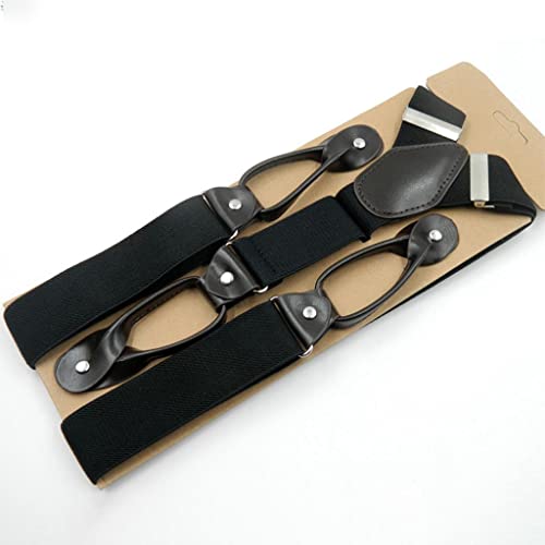 HEAVY DRIVER® Men's Adjustable Y-Back Elastic Suspenders Braces Work Button End Suspender - Image 4