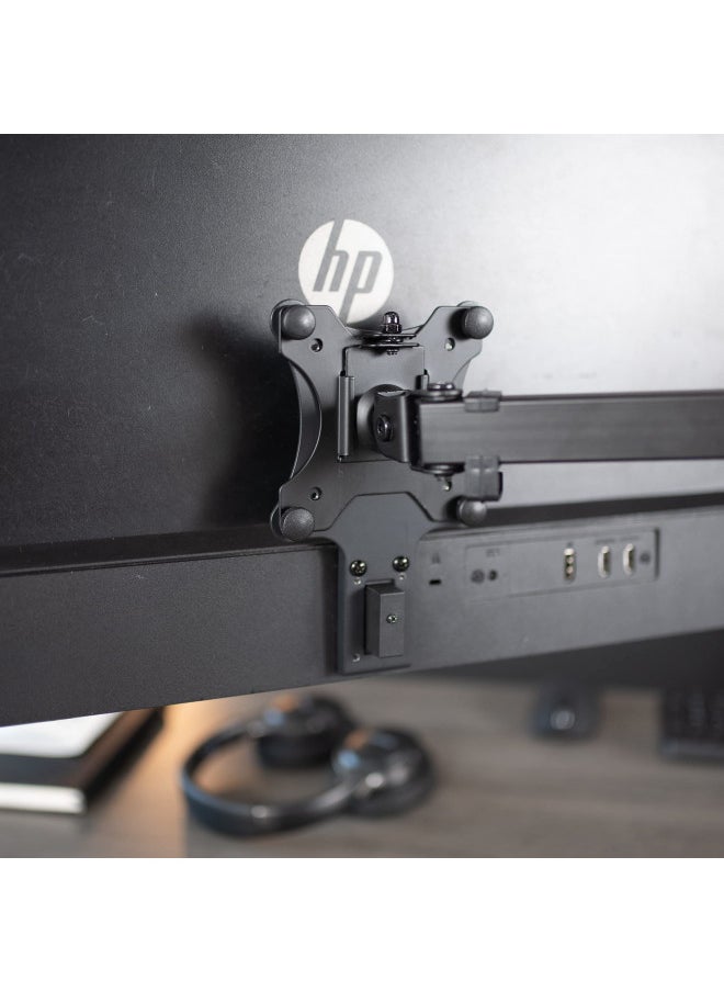 vivo - VIVO Quick Attach VESA Adapter Designed for HP M-Series Monitors, M22f, M24f, M27f, M27fd, M27fq, M27fwa, M32f, VESA 75x75mm and 100x100mm Conversion Kit, MOUNT-HP02M - Image 1