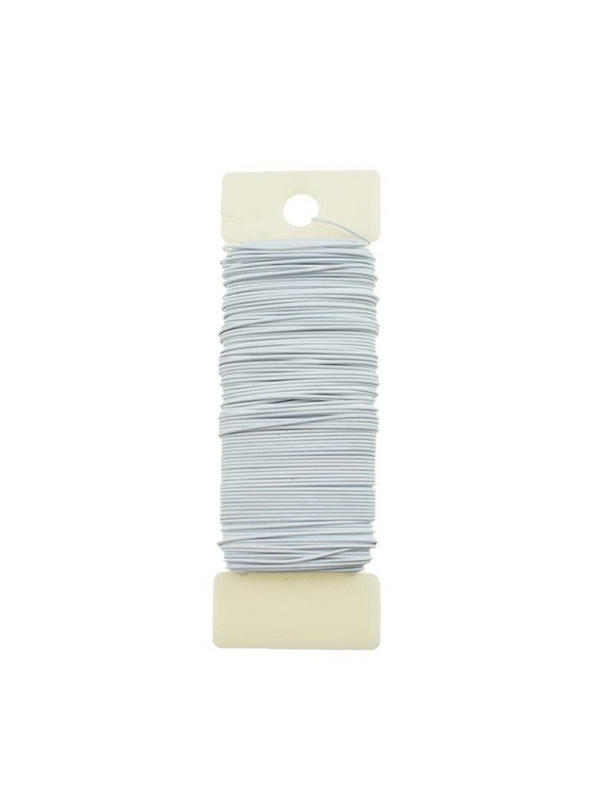 HAHIYO HAHIYO 22Gauge White Metal Florist Wire, 38Yards/115Feet, for Crafts, Gardening, Christmas Wreaths, Tree Decoration, Flower Arrangement, Wedding DIY - Image 1