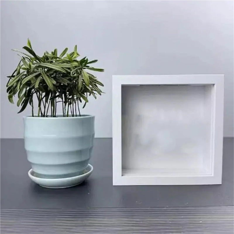 Shadow Box Frames 2 Pcs Wall Mounted Travel Shadow Box Top Loading Transparent Memory Frame Square Simple Ticket Stub Home Decor Black 29x29cm - Image 3