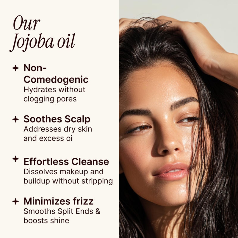 SOULSATION Pure Jojoba Oil for Skin, Hair, Face & Body â€“ 100% Natural, Cold Pressed, Unrefined | Non-GMO, EWG Verified, Cruelty-Free, Vegan Moisturizing Oil for Dry Skin, Scalp & Beard 6oz - Image 3