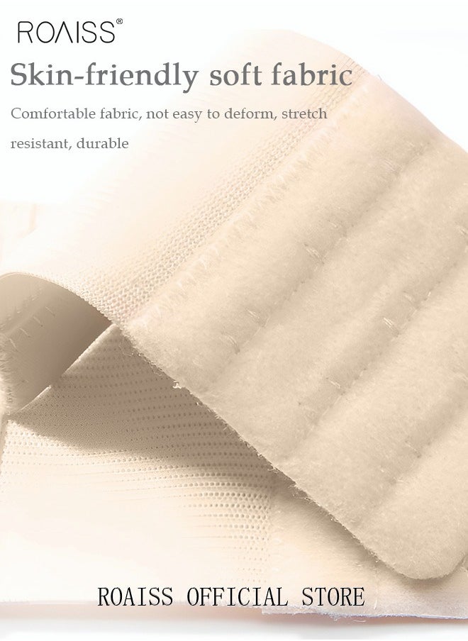 roaiss - 6 Pack High Elastic Bra Extension Buckle Set for Women Bralette Length Adjustment Bra Back Universal Three Rows Skin-friendly Fabric - Image 1