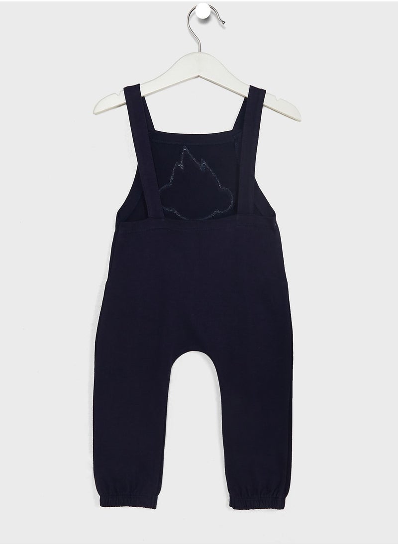 Cheekee Munkee - Kids Tie Dye T-Shirt & Logo Dungaree Set - Image 1