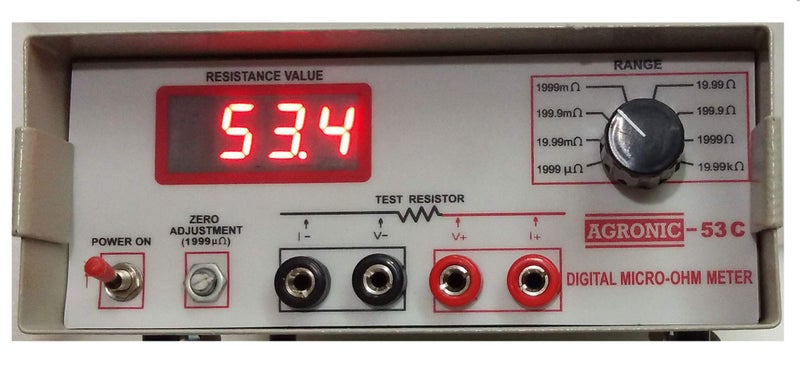 Sigma Instruments Agronic 53C Digital Micro Ohm Meter with Calibration Certificate - Image 4