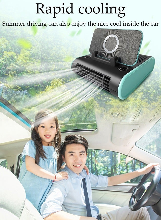 DUNISO Multi-Function Car Fan Portable Car Fans , Car Air Condition 12v with Phone stand Suits for Car Truck RV SUV Boat Vehicles - Image 5