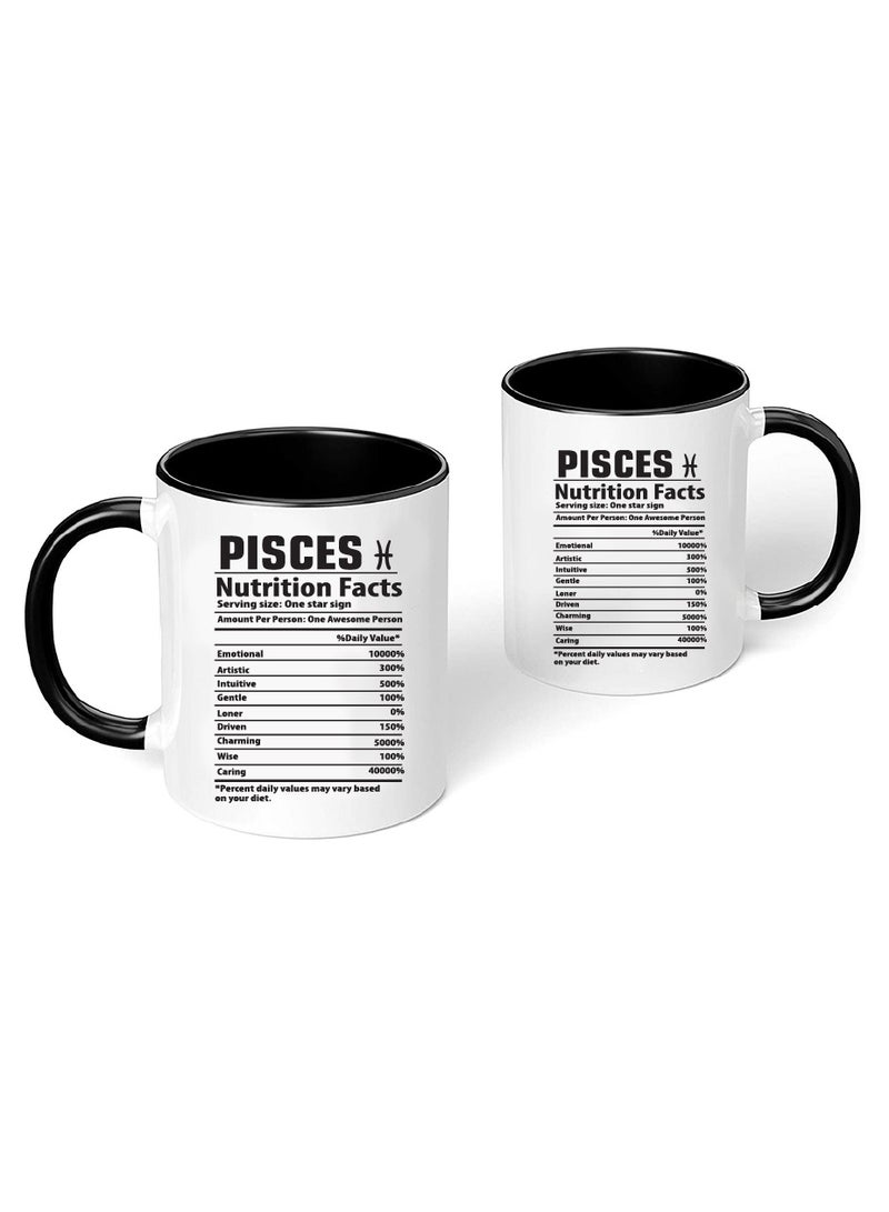 برينت شوب فور مي كوب قهوة باللون الأسود بتصميم الأبراج الفلكية  - كوب علم التنجيم لمحبي القهوة والشاي - مثالي لمحبي علم التنجيم - Image 2