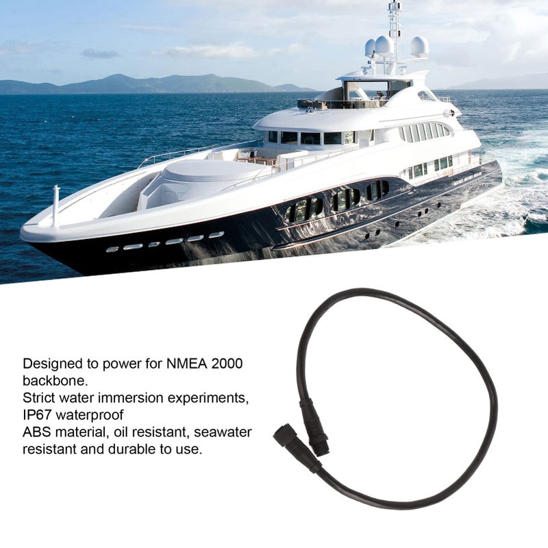 كابل شبكة بحرية NMEA 2000 بمقبس 5 دبابيس مقاوم للماء IP67 بطول 0.5 متر - Image 5