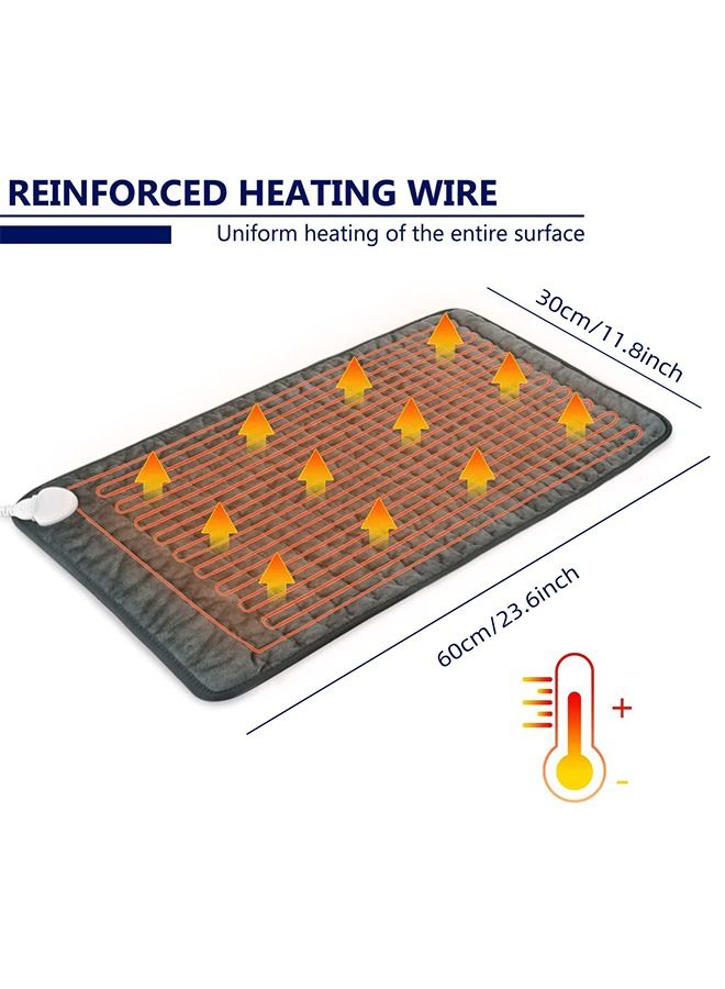 Fanski Heating Pad, Electric Heat Pad for Back Pain and Cramps Relief, Machine Washable 12x 24In  - Image 5