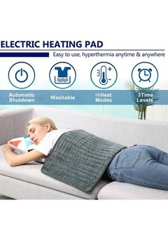Fanski Heating Pad, Electric Heat Pad for Back Pain and Cramps Relief, Machine Washable 12x 24In  - Image 2