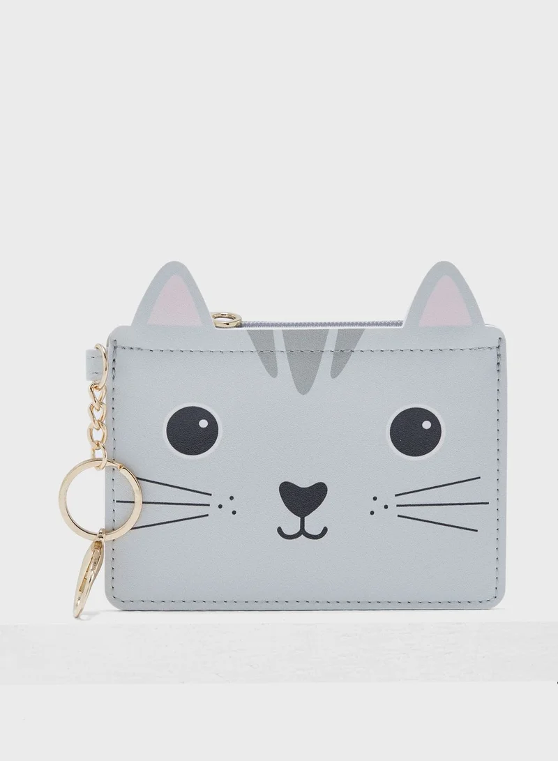Sass & Belle Nori Cat Keyring Coin Purse