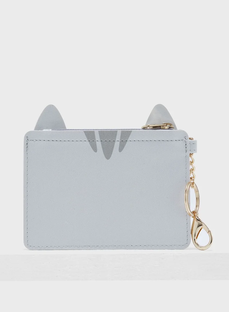 Sass & Belle Nori Cat Keyring Coin Purse