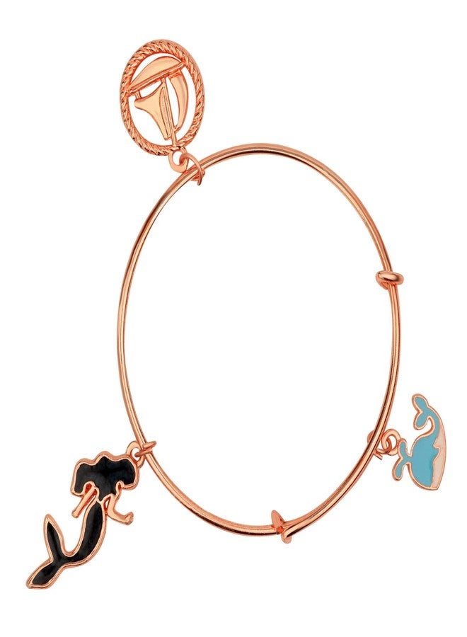 Mahi Fish & Mermaid Shaped Colorful Enamel Work Charms Kids Bracelets for Kids(BRK1100818Z) - Image 3