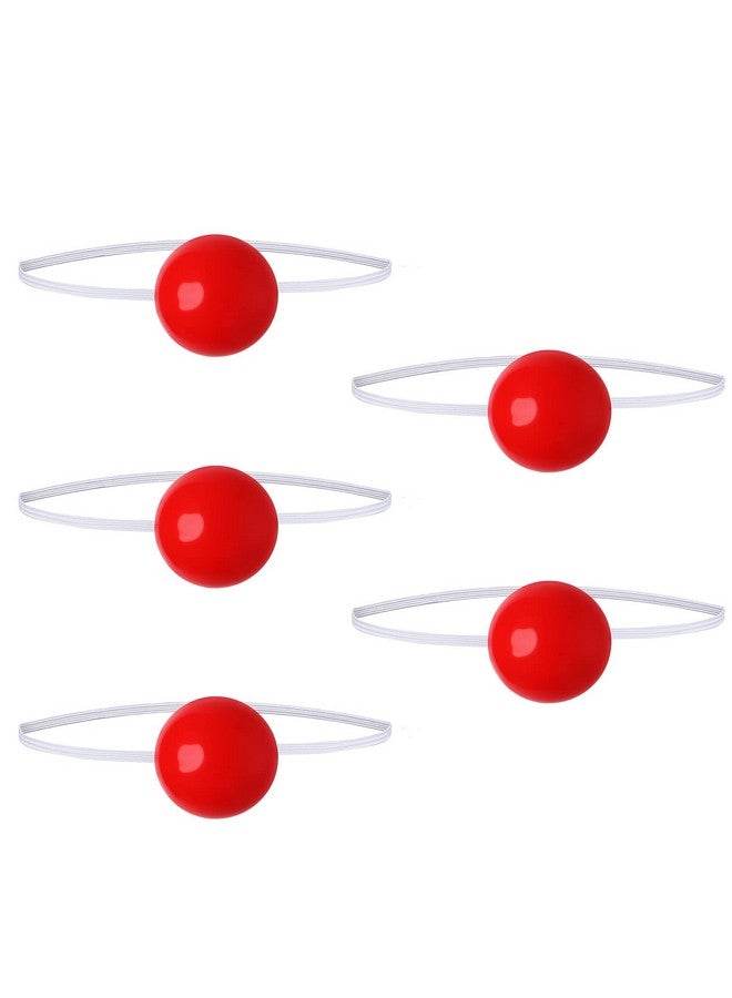 توي اند اونا 5 قطع من أنوف المهرج المضيئة LED ذات الأنف الأحمر المتوهج أنوف المهرج المبتكرة أنوف الرنة زينة المسرح أداء المهرج إكسسوارات أزياء المهرج لعيد الهالوين والكريسماس - Image 1