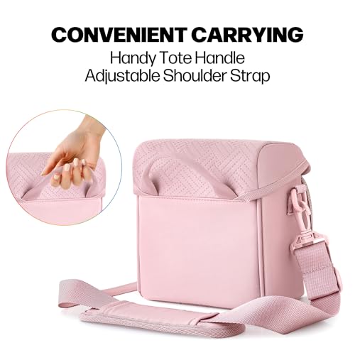 Prokva Camera Sling Bag Compatible with Polaroid Now 2nd/3rd Instant Camera, Crossbody Bag with Adjustable Strap, Pink - Image 4