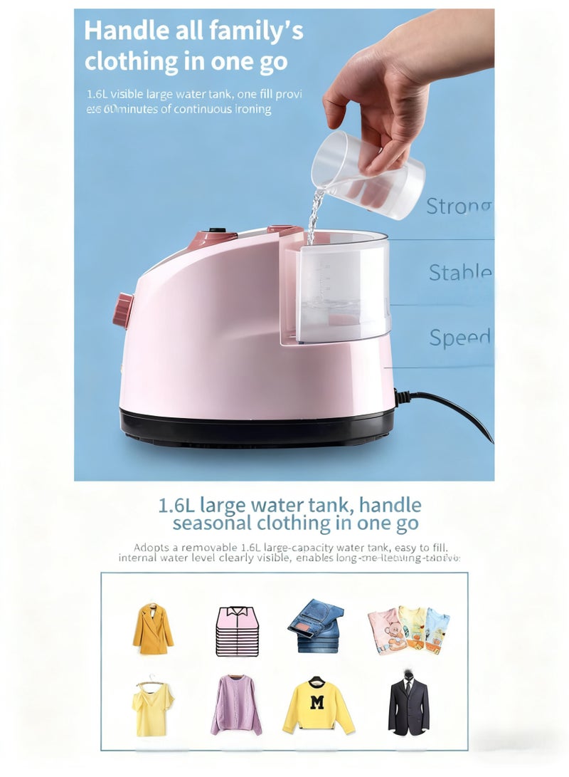 بيوينتي مكواة بخار ذكية بـ 10 مستويات حرارة وسعة 1.6 لتر و 9 فتحات بخار مناسبة لجميع الأقمشة – بقوة 2000 واط - Image 3