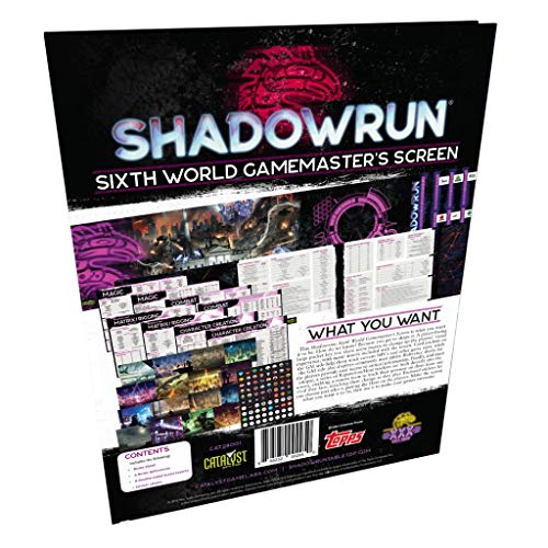 Shadowrun RPG 6th Edition Gamemaster Screen