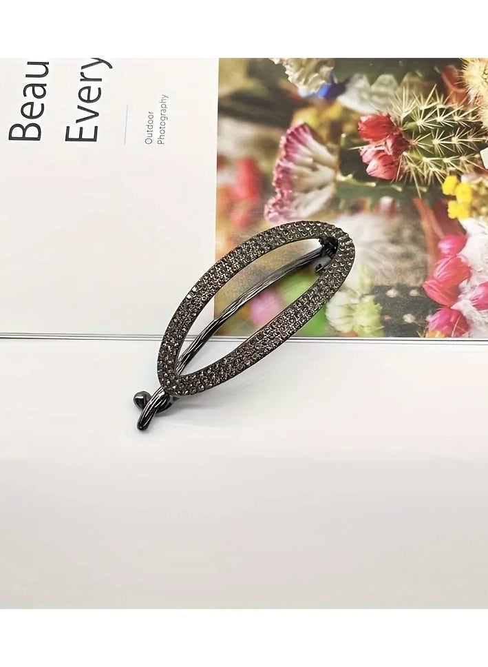 Goolsky 1pc-zinc-alloy---pearl-hair-clip-elegant-updo-barrette-hair-accessory-decor-womens-daily-casual-party-wear-geometric-pattern-golden-non-woven-material-seasonal - Image 4