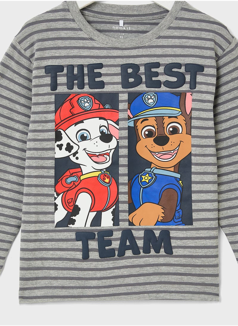 NAME IT Kids Paw Patrol Crew Neck Full Sleeves T-Shirt  - Image 3