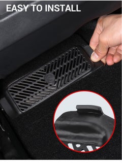 Generic Backseat Air Vent Cover for Tesla Model 3, Rear Under Seat Air Condition Outlet Grille Protector, Compatible with 2016-2023 Model 3, Air Flow Vent Grille Protection, 2 Pack  - Image 3