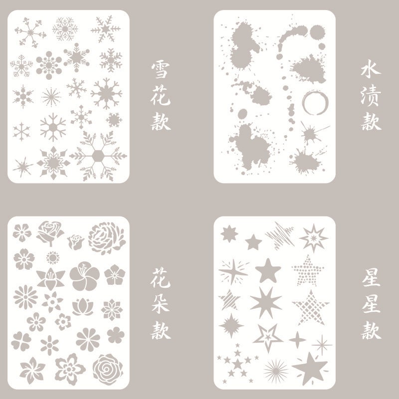 Hand-Account Inkpad Blooming Tool Retro Stamp Daub Diy Sponge Finger Set Functional Lace Ruler 5 Color Selection - Image 1