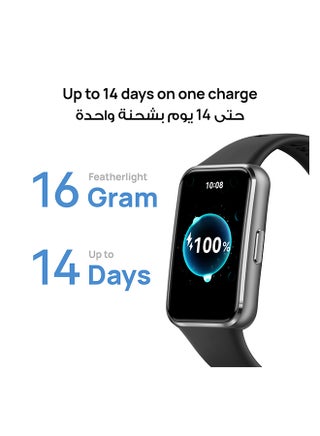 Band 11 Smart Watch, Enhanced Sleep Tracking, Health & Fitness Tracker, Up to 14-day Battery Life, Ultra-Slim & Comfort Wear, iOS & Android Compatible, Online Exclusive, Black - view 2