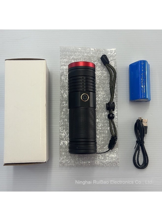 مصباح يدوي ليزر أبيض