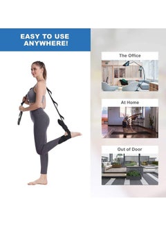 Tanyaz Yoga Stretch Belt with Loops, Ankle Ligament Stretcher for Enhanced Flexibility Training, Rehab, Pilates, Dance, Gymnastics, and Fitness Workouts  - Image 4
